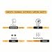 UMI. by Amazon - Sábana de satén de algodón 100%, Cama King...