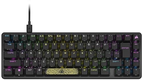 Corsair K65 PRO MINI RGB 65% Size, Numeric Keyless Optical Mechanical Gaming Keyboard, Japanese Layout, No Kana Printing CH-91A401A-JP KB755