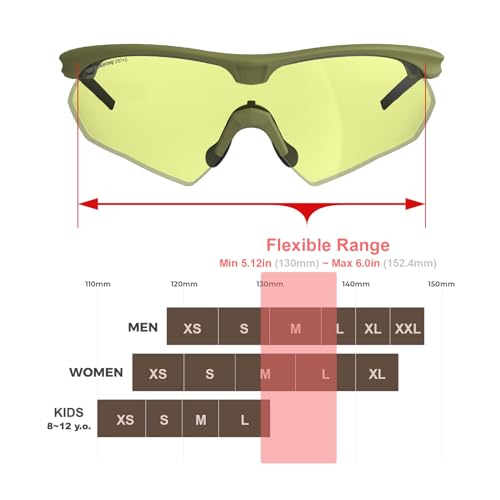 Image of HTS HUNTERSKY S53 Anti Fog Tactical Shooting Range Safety Glasses ANSI Z87.1 Ballistic Eye Protection Hunting Airsoft Riding