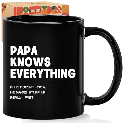 Papa Knows Everything Ceramic Mug