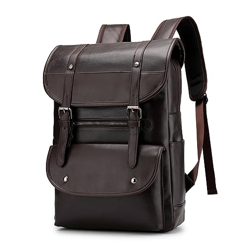 Sac à Dos en Cuir Vintage, 15.6 Inch ordinateur...