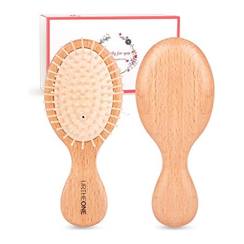 Mini Hair brush,Detangling Brush for Thick Curly Thin Long Short Wet or Dry Hair, Pocket Travel Small Paddle Hair Brush for Men Women Kids Cover