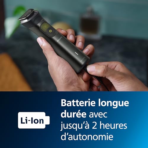 Philips Series 9000 Tondeuse 13 en un + OneBlade kit tondeuse intégral tonte précise contours nets rasage pratique 27 hauteurs de coupe de 0 2 à 20 mm modèle MG953015 DP - vue 7