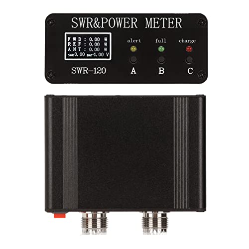 Medidor digital de ondas estacionárias, 1,8 - 50 MHz 0,5 - 120 W liga de alumínio medidor de ondas e