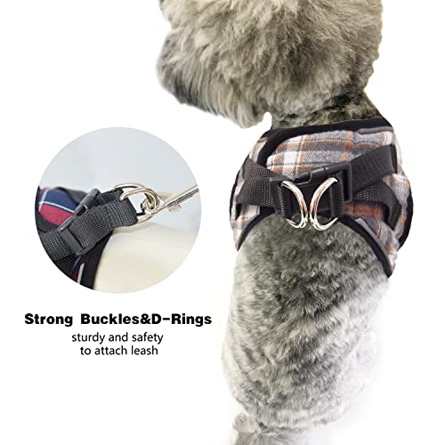 Mesh Soft Dog Harness, Adjustable No Pull Reflective Comfort Pet Vest For Dogs (Light Khaki, Small) #TOP5
