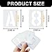 2 Pack - 2 Inch Letter Stencils Set, 72 Reusable Stencils for Painting On Wood, Metal, Walls, Fabric, Rocks with Interlocking, Perfect for Banners, Sign Making & DIY Art (2 inch)