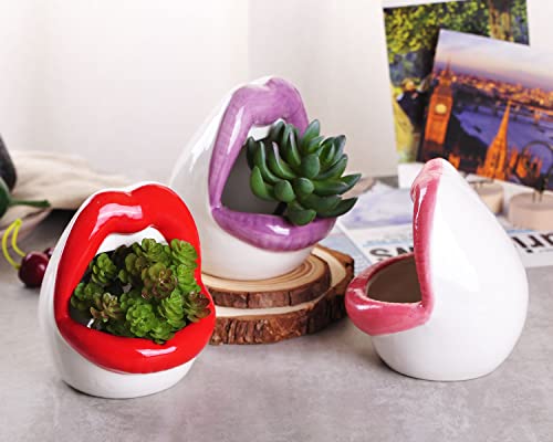 Pot de fleurs sexy céramique rouge WHJY idée cadeau originale - 8