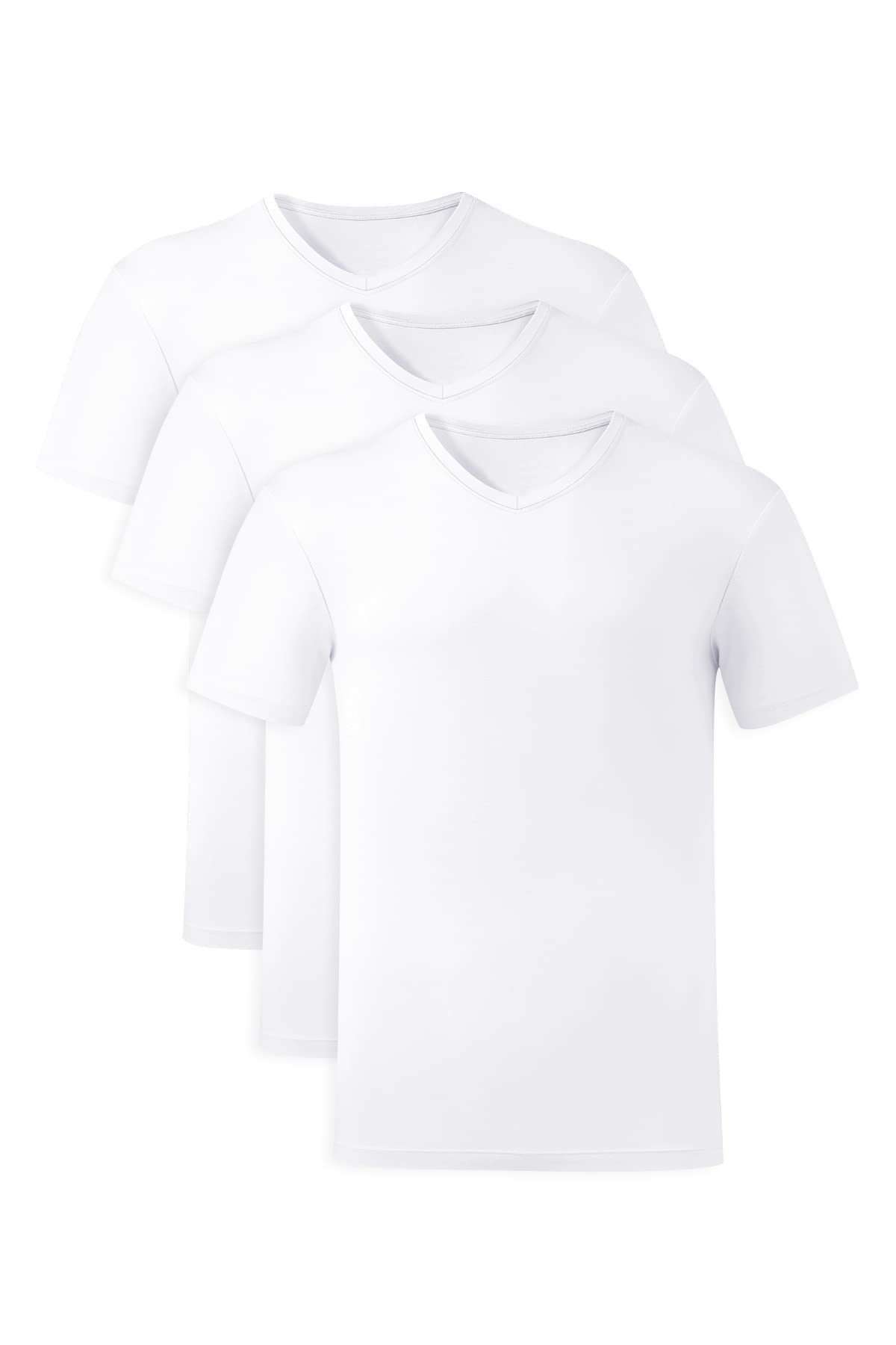 MOLISOHO Herren-Unterhemd, atmungsaktiv, Bambus-Viskose-Shirt für Männer, feuchtigkeitsableitende T-Shirts