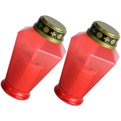 Velas LED decorativas para jardín y exterior ifundom en pack de 2 unidades