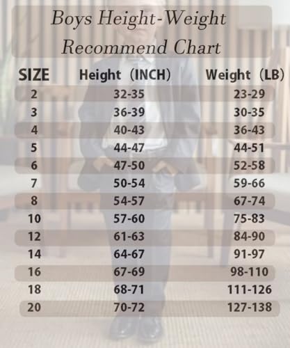 Wool Blend Tweed Boys Dress Pants Flat Front Slim Fit School Uniform Pants for Kids 2-203