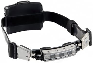 480-009S Discover Tasker S LED Helmet Light/Headlamp with Silicone and Elastic Strap, 120 Lumens by FoxFury