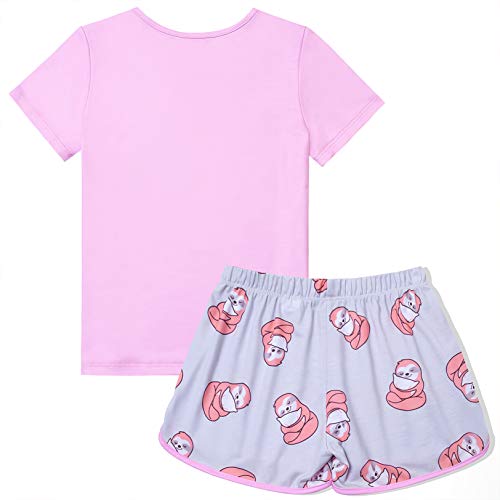 QPANCY Pajamas for Girls Unicorn Pjs Sets Little Kids Summer Short Sleeve Sleepwear2