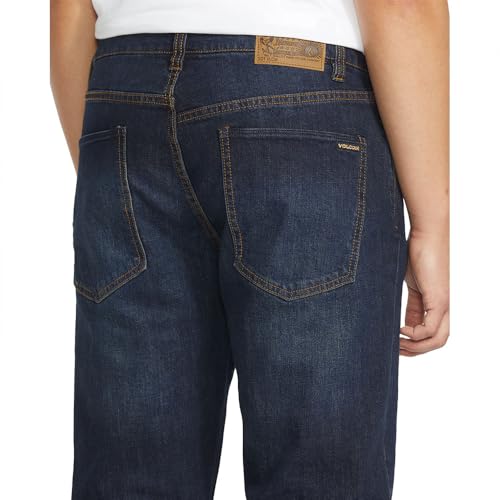 Image of Volcom Men's Solver Stretch Denim Jeans-Modern Fit Pant