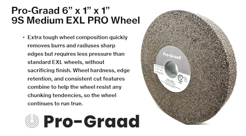 Image of EXL PRO Convolute Deburring Polishing Wheel - 6 inch x 1 inch x 1 inch 9S Medium Silicon Carbide - Professional Grade - Metal Deburring, Finishing and Polishing Wheel - (1 Pack)