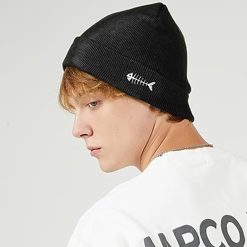 Image of Cool Graphic Beanie for Men and Women - Black