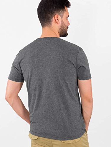 ALPHA INDUSTRIES Basic T-Shirt, Grigio Diaspro