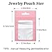 Joycraft 100pcs Mylar Bags - 3.5x4.7 Inch, Resealable Zip, Matte Pink Plastic with Clear Window, Cute Small Bags for Jewelry, Candy, Data Cable