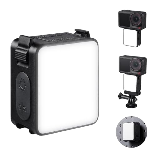 K&F CONCEPT Osmo Action 5PRO 4 3 �p �N�B�b�N�����[�X LED���C�g ����� �r�f�I���C�g ���^�y�� �}�O�l�b�g�z��
