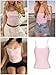 Starrylion Padded Lace Camisole Tops for Women Double Lined Sexy Square Neck Black Tank Top Going Out Outfits Club Party Shirt Blush Pink XS