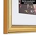 ArtToFrames 24x36 inch Gold Foil on Pine Wood Picture Frame, WOM0066-81375-YGLD-24x36