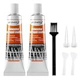 2 pcs Spülmaschinenkorb Rost Reparatur,50ML Flüssiggummi,Geschirrspüler-Korb Reparatur Gummi,Dichtungsmasse Wasserdicht,Rostfrei,Oxidationsbehandlung,Reparaturgummi für Geschirrspülerkörbe