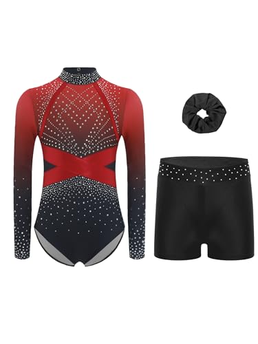 Maillots de gymnastique fille 5-16 ans justaucorps ballet léotard gym