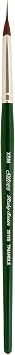 Silver Brush Limited Ruby Satin Pointed Triangle Oil Paintbrush, Size XSM