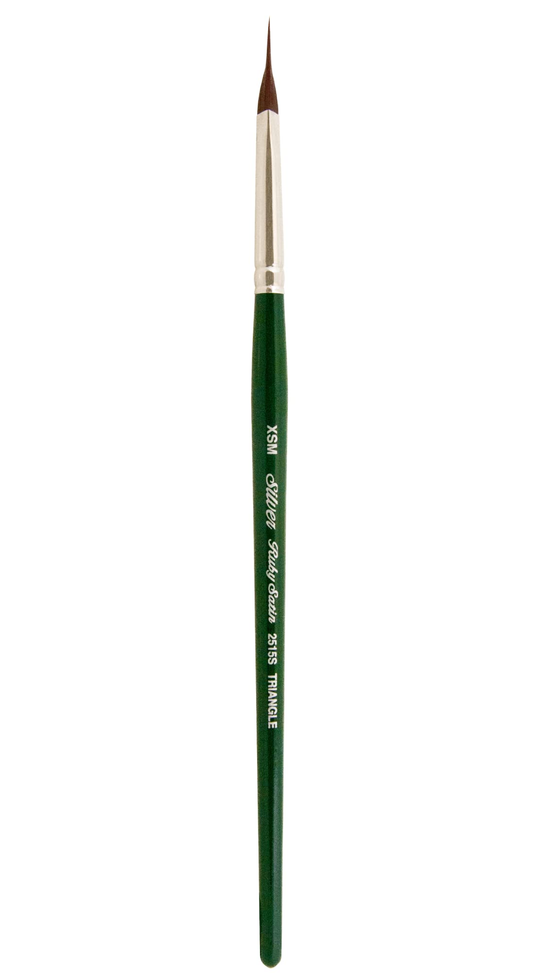 Silver Brush 2515S-ES Ruby Satin Short Handle Synthetic Brush, Pointed