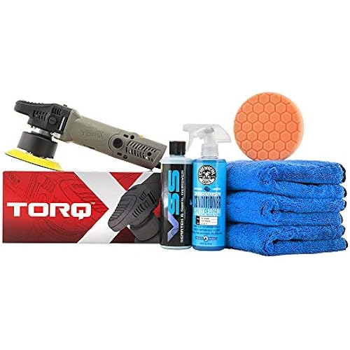 Chemical Guys, TORQX Orbital Polisher One-Step Scratch Removal Kit, 8-Piece