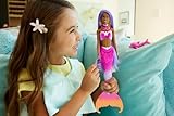 Barbie Mermaid Doll, “Brooklyn” with Pink Hair, Styling Accessories, Pet Dolphin and Water-Activated Color Change Feature, HRP98 - Image 2