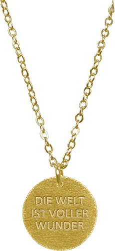 Preisvergleich Produktbild Kette - Die Welt ist voller Wunder (vergoldet)