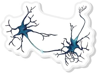 Neuron Lapel Pin, Synapse Between Neurons, Neurology, Neuroscience Gift, Anatomy Art