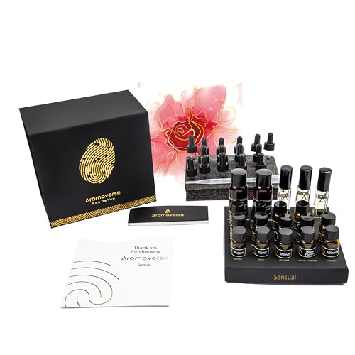 AROMAVERSE DIY Sensual Perfume Making Kit| Aromatic Ingredients| Perfumery Solvent| Spray Bottle & Guided Formulations to Create Custom Luxury Eau De Parfum for Women| Perfect Scented Gift