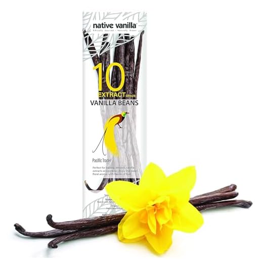 Native Vanilla - Vainas frescas de vainilla tahitiana para extractos - Semillas de grado B al por mayor - 10 vainas