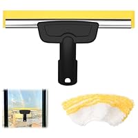 Trendecor Fensterdüse für Kärcher Dampfreiniger mit Mikrofaser Tuchset, Kompatibel Kärcher SC1 SC2 SC3 SC4 SC5 SC7 Dampfreiniger Ersatzzubehör Streifenfreie Reinigung von Glas Fenstern und Spiegeln