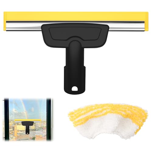 Trendecor Fensterdüse für Kärcher Dampfreiniger mit Mikrofaser Tuchset, Kompatibel Kärcher SC1 SC2 SC3 SC4 SC5 SC7 Dampfreiniger Ersatzzubehör Streifenfreie Reinigung von Glas Fenstern und Spiegeln