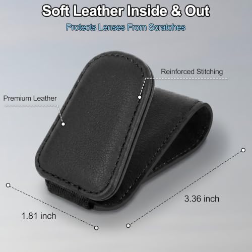 Magnetic Leather Sunglass Holder