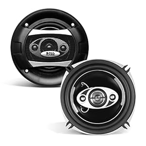 BOSS Audio Systems P55.4C Phantom Series 5.25 Inch Car Stereo Door Speakers – 300 Watts Max, 4 Way, Full Range Audio, Tweeters, Coaxial, Sold in Pairs