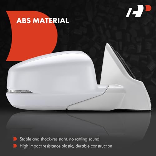 A-Premium Passenger Side Power Door Mirror - Compatible with Honda Accord 2013 2014 2015 2016 2017 Sedan - Heated Manual Folding Outside Rear View Mirror w/Turn Signal White (Painted to match) by A-Premium - Used condition - Image 3