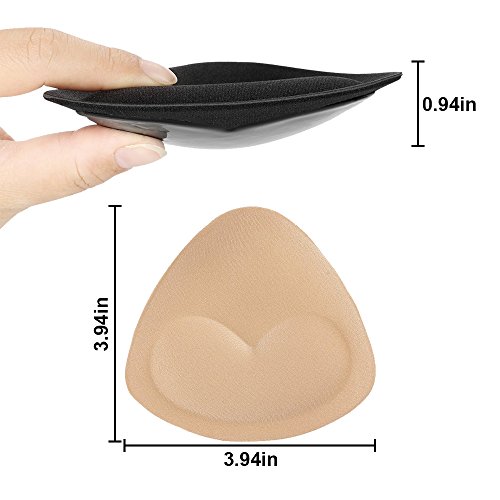 TopBine Bra Inserts Self-Adhesive Bra Pads Inserts Removable Silicone Breast Lift Sticky Cups (colorful)