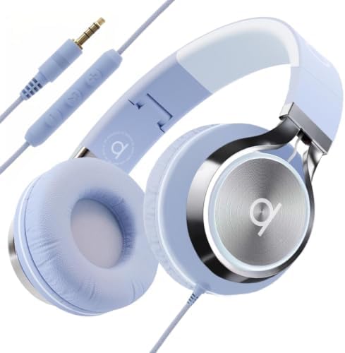 ARTIX Wired Headphones for Kids & Adults - Built-in Mic & Volume ...