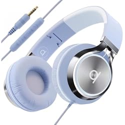 ARTIX Wired Headphones for Kids & Adults - Built-in Mic & Volume Control, Kids Headphones for School & Travel, Girls Head Phones for Computer, iPad, Chromebook, Tablet, Smartphone with 3.5mm Aux Cord