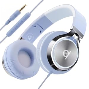 ARTIX Wired Headphones for Kids & Adults – Built-in Mic & Volume Control, Kids Headphones for School & Travel, Girls Head Phones for Computer, iPad, Chromebook, Tablet, Smartphone with 3.5mm Aux Cord