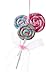 The Bridge Collection Set of 3 Lollipop & Candy Cane Ornaments - 5.4