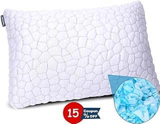 Bed Pillows for Sleeping Adjustable Gel Sheredded Memory Foam Pillow Cool Bed Pillow