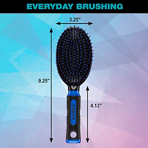 Conair Salon Results Hairbrush For Men And Women, Cushion Base Hairbrush For Everyday Brushing, Color May Vary, 1 Pack #TOP4
