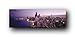 Culturenik Chicago Illinois Purple Landscape Decorative City Travel Photography Print (Unframed 12x36 Poster)
