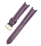 Bihahyj Cinturino per orologio in vera pelle con interfaccia concava, Colore 30, 16x8 mm