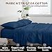 Femini Fashion My Egyptian Giza Cotton Sheets King Size, 16 Inches Extra Deep Pocket, 100% Giza Long-Staple Giza Cotton Bedsheet Soft Breathable Sheets - Mediterranean Blue