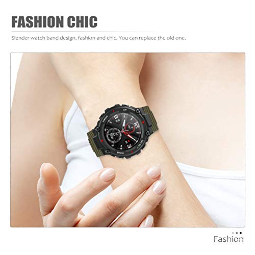 ULTECHNOVO Canvas Quick Release Faixa de Relógio Pulseira de Relógio Pulseira de Relógio Inteligente